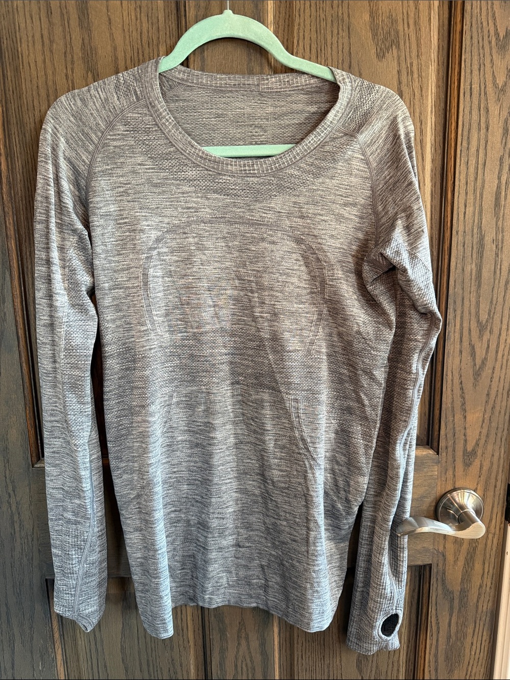 lululemon athletica Heathered Gray Long Sleeve Top